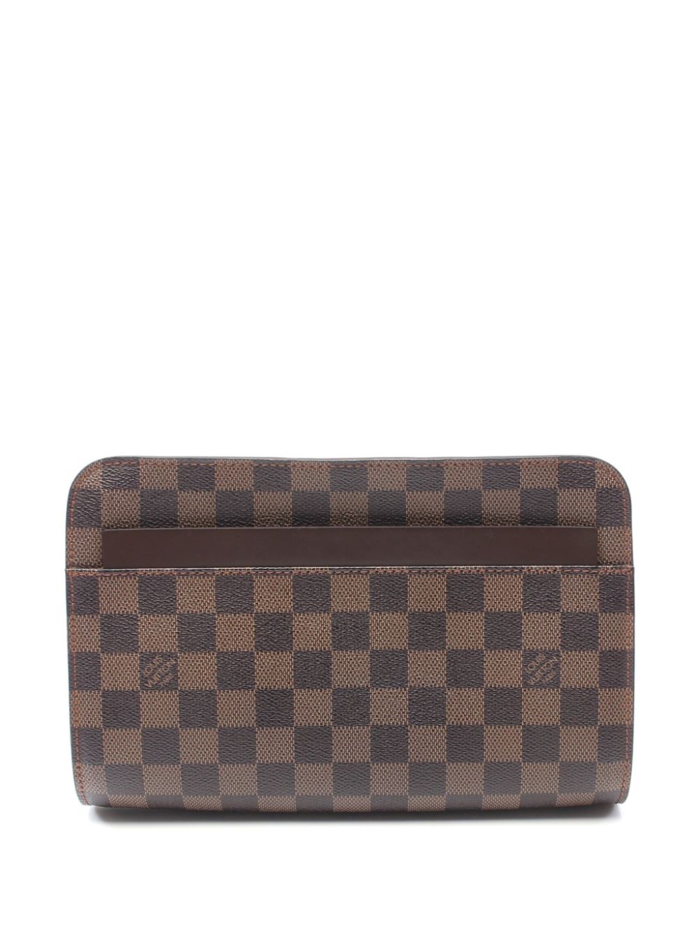 Pre-owned Louis Vuitton 2002 Saint Louis Clutch Bag In Brown