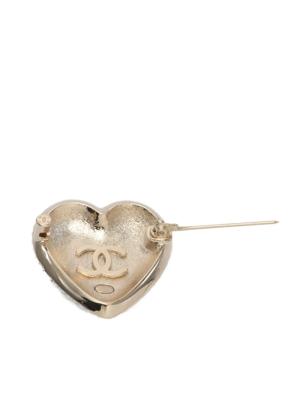 CHANEL Pre-Owned 1986-1988 CC broche - Goud