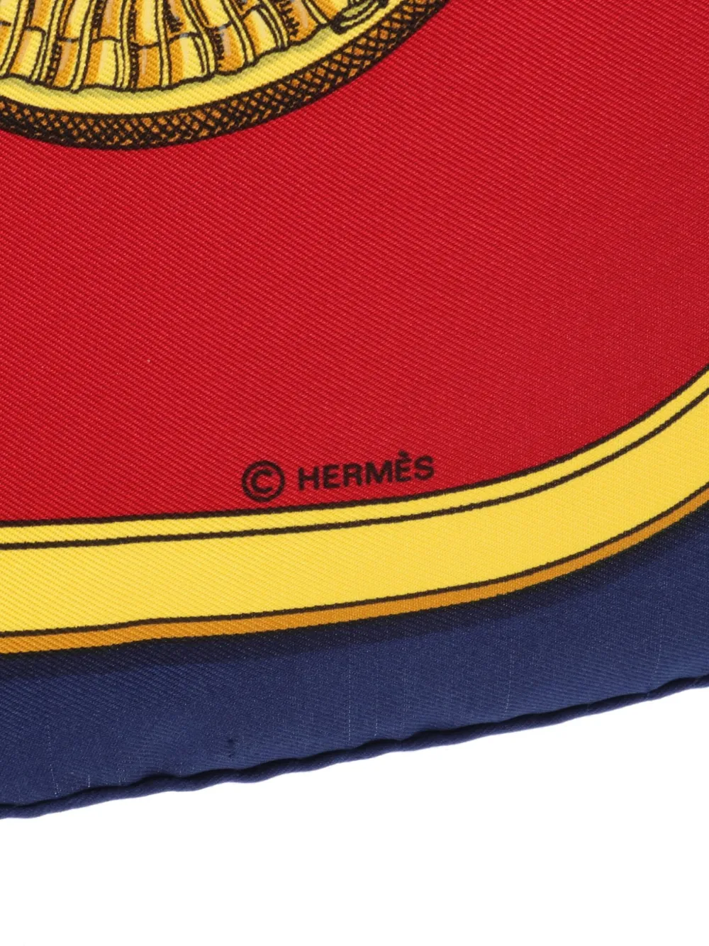 Hermès Pre-Owned 2010s Carres 90 Grand Apparat scarf - Blauw