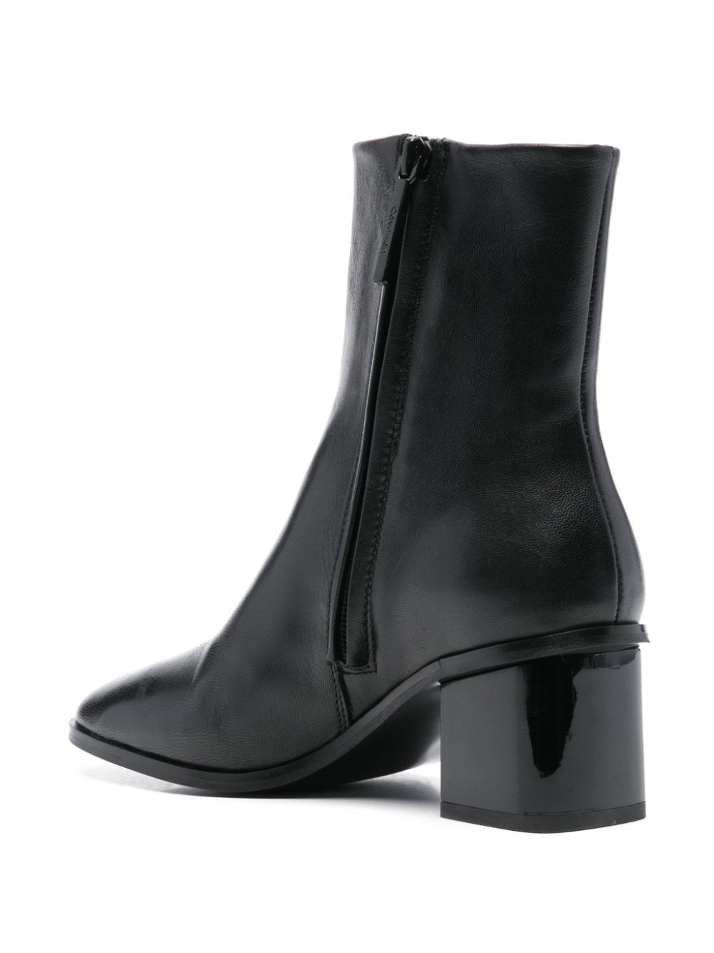 Calvin Klein 50mm leather square-toe ankle boots Zwart