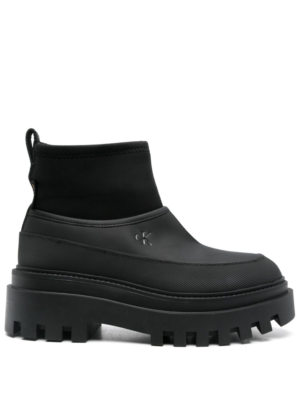 Calvin Klein Jeans logo-print boots Black