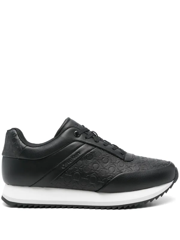 Calvin Klein Logo Sneakers in Black