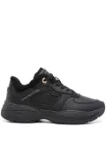 Tommy Hilfiger faux shearling-trim sneakers - Black