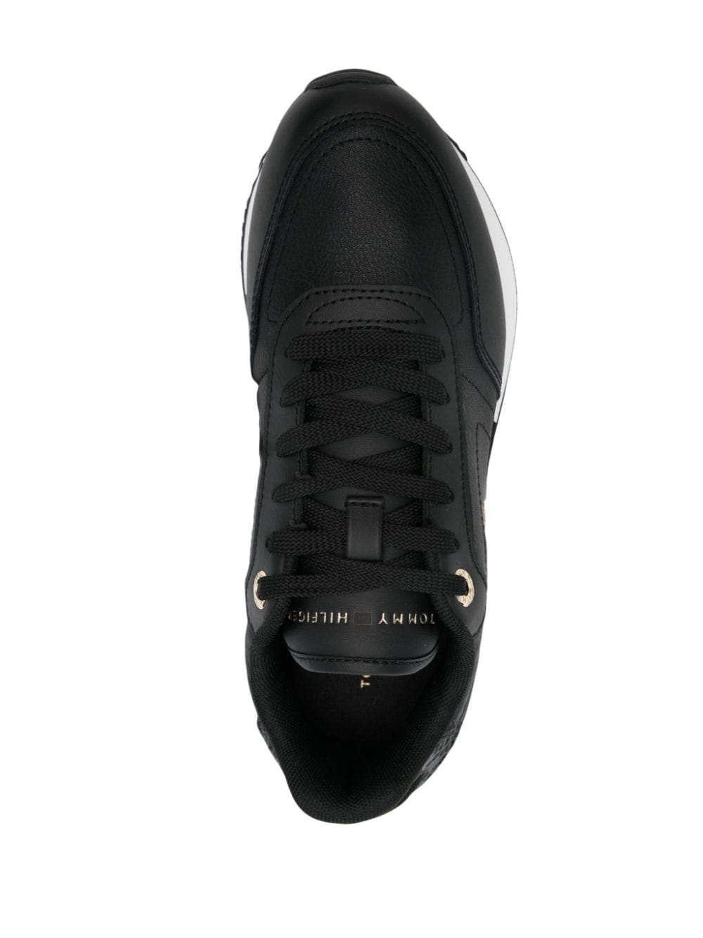 Shop Tommy Hilfiger Essential Sneakers In Black