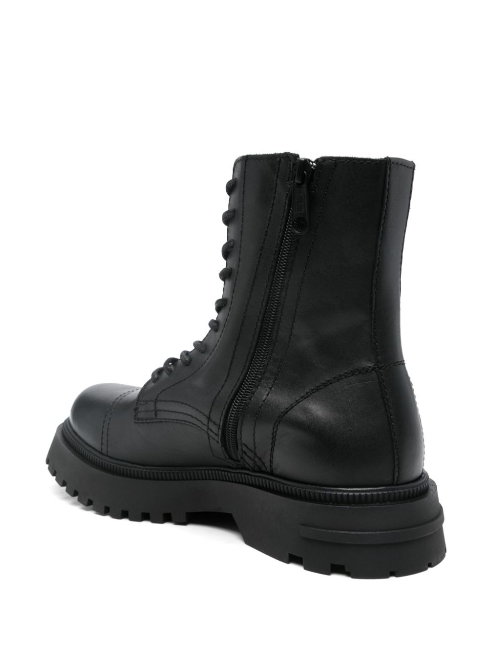 Tommy Jeans leather boots Black