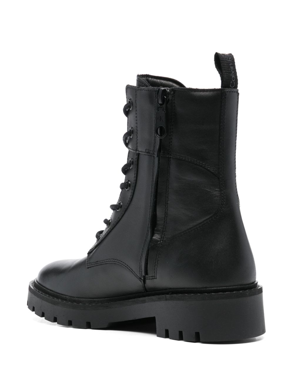 Calvin Klein Jeans leather boots Black