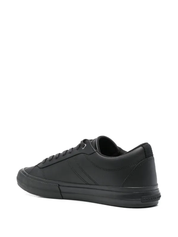 Tommy Hilfiger Leather Sneakers | Black | FARFETCH ZA