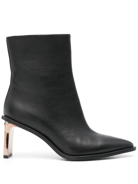 Calvin Klein 75mm leather ankle boots