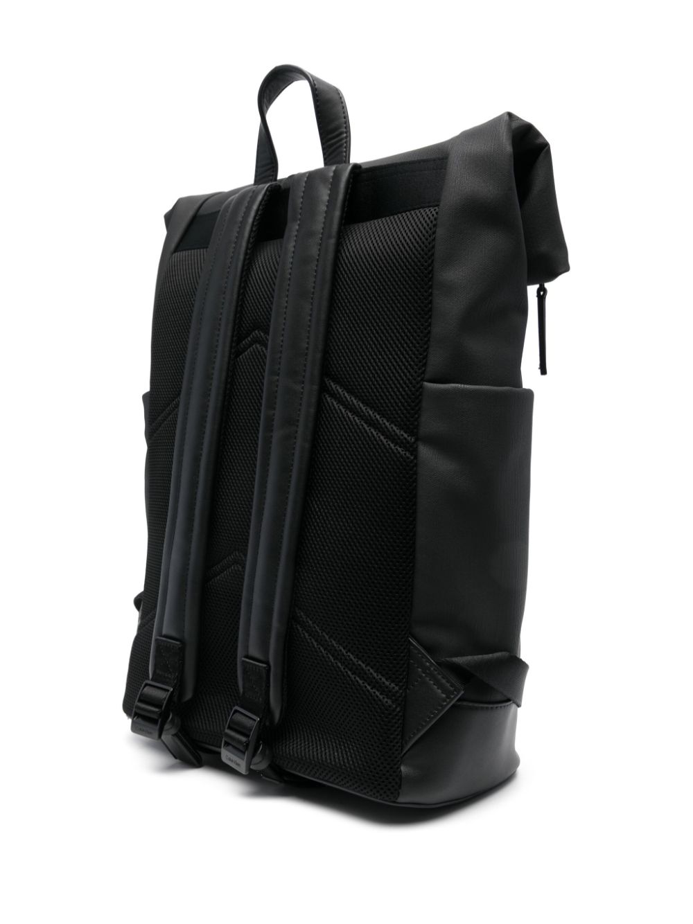 Shop Calvin Klein Roll-top Backpack In Black