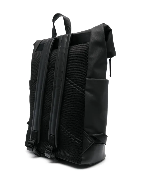 Calvin Klein roll top Backpack Black FARFETCH ID
