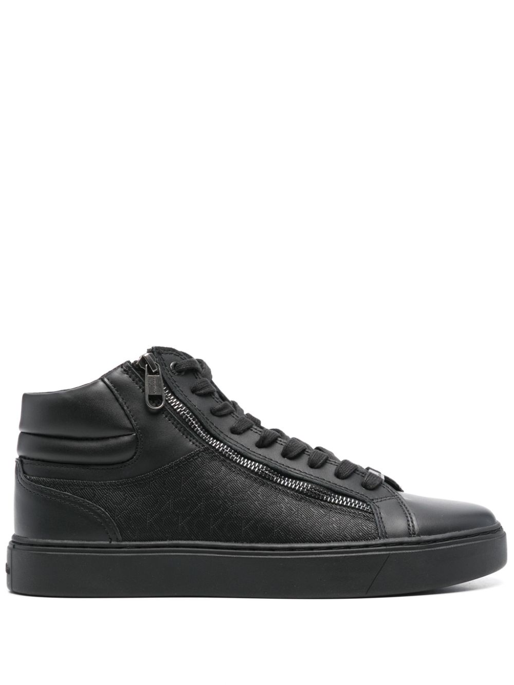 Calvin Klein Leren sneakers Zwart