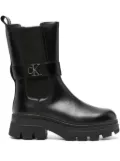Calvin Klein Jeans leather Chelsea boots - Black