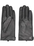 Calvin Klein leather gloves - Black