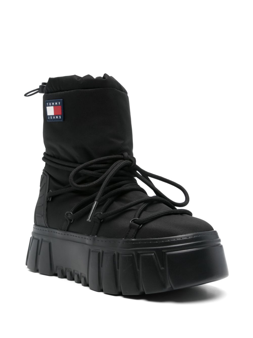 Tommy Jeans logo-patch snow boots Zwart