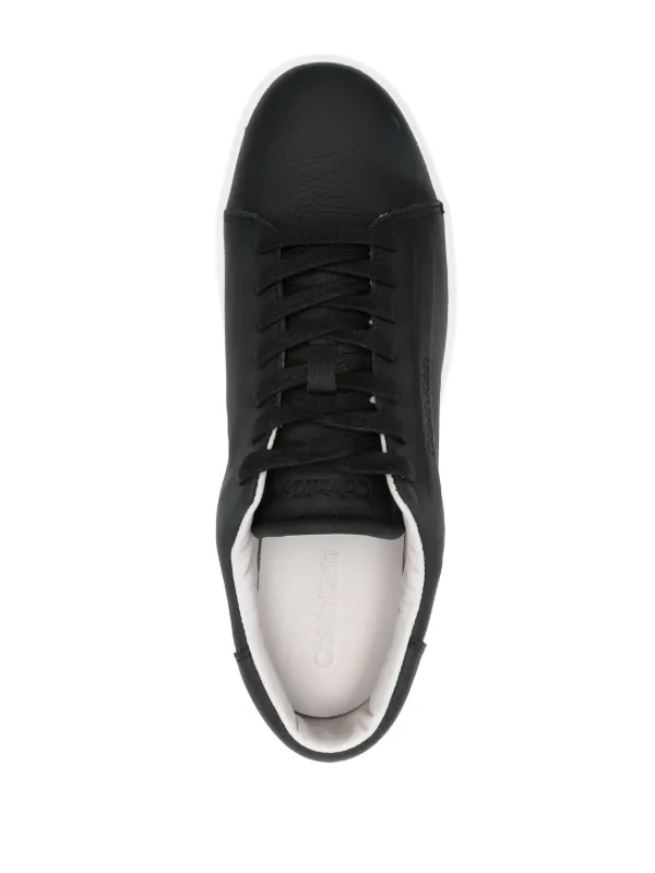 Calvin Klein Leather Trainers Black FARFETCH TW