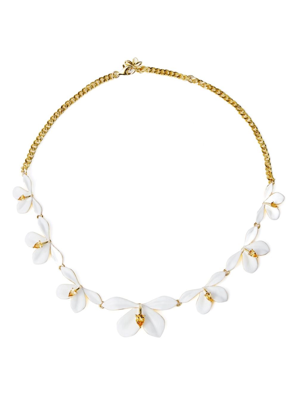 Shanghai Tang Ginger Flower chain necklace - Oro