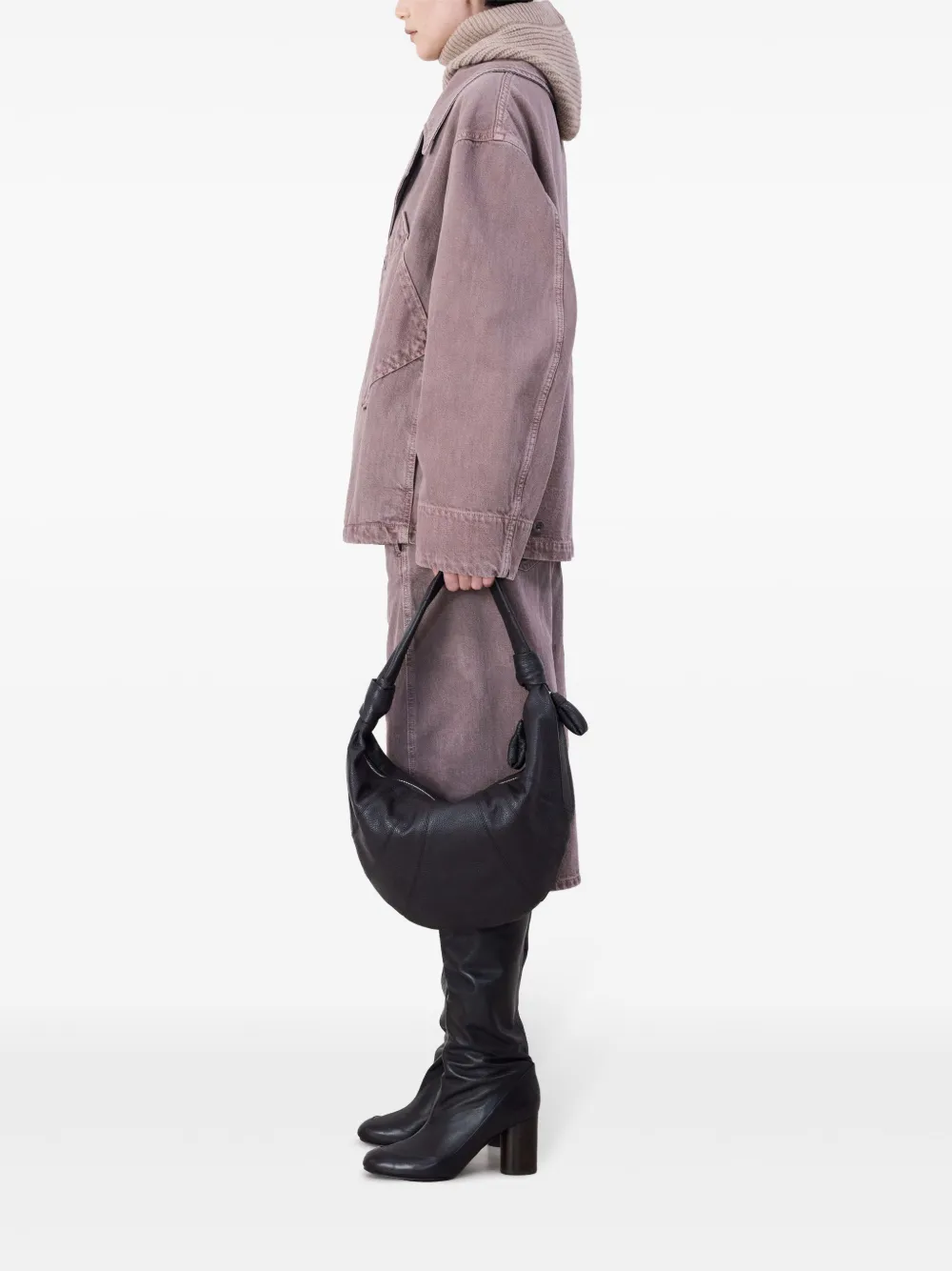 LEMAIRE Fortune Croissant schoudertas - Bruin