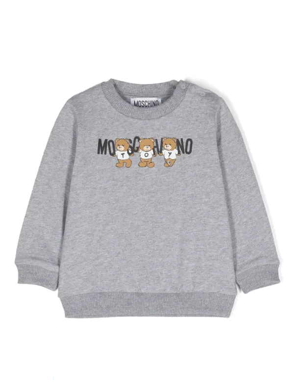 Moschino- Kids Logo Print deals Cotton Sweatshirt