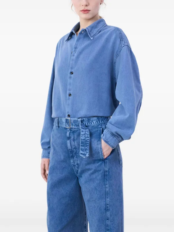 LEMAIRE ベルテッド ストレートジーンズ | ブルー | FARFETCH JP