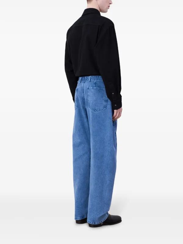 LEMAIRE ベルテッド ストレートジーンズ | ブルー | FARFETCH JP