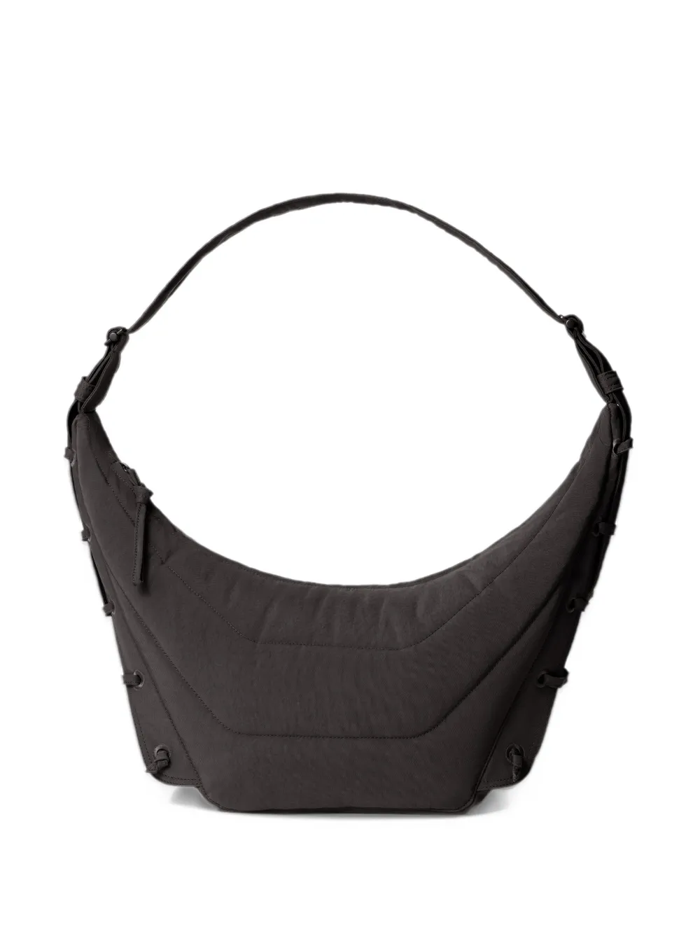 LEMAIRE Medium Soft Game nylon canvas tas Bruin