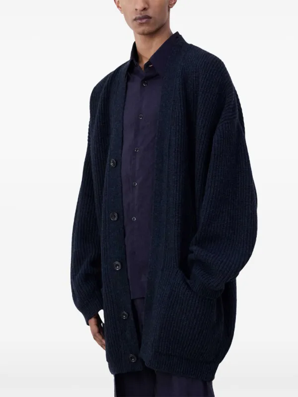 LEMAIRE リブ カーディガン | ブルー | FARFETCH JP