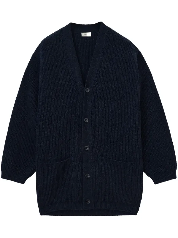 LEMAIRE リブ カーディガン | ブルー | FARFETCH JP