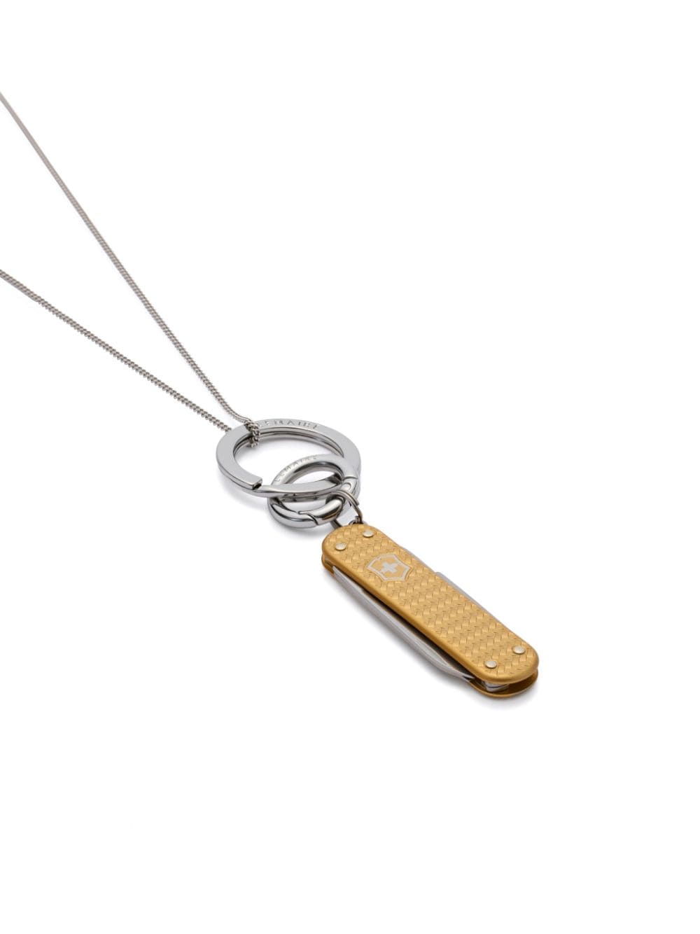 Shop Lemaire Mini Swiss Knife Necklace In 银色