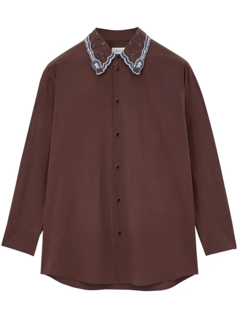 LEMAIRE embroidered collar shirt 