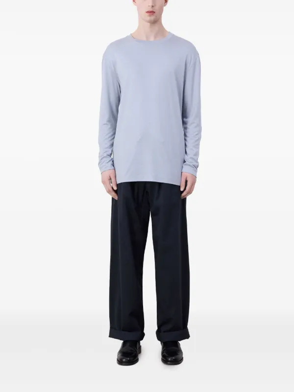 【送料&関税込】Lemaire Long-sleeved Crewneck T-shirt Namu Shop - Lemaire Rib Long Sleeve T-Shirt - Light Cream