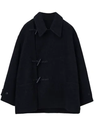最終値下げ！Lemaire シングルジャケット ブレザー ブラック LEMAIREのブラック ワーク シングルジャケットがセール中
