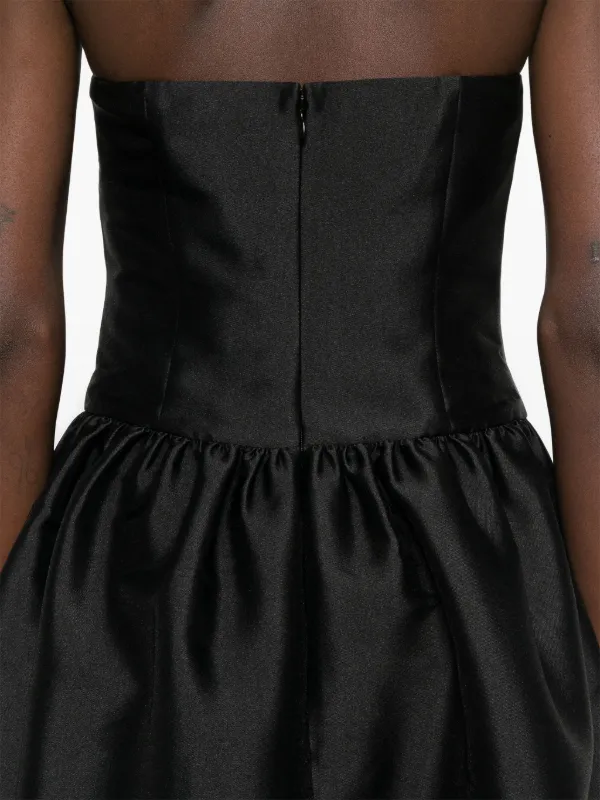 ワンピース SELF PORTRAIT TAFFETA MIDI DRESS Black Taffeta Midi Dress – self-portrait-US