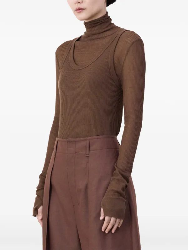 【関税込み】LEMAIRE ブラウン Curved Volume トラウザーズ LEMAIRE Curved Tailored Trousers | Brown | FARFETCH BH
