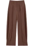 LEMAIRE curved tailored trousers - Brown