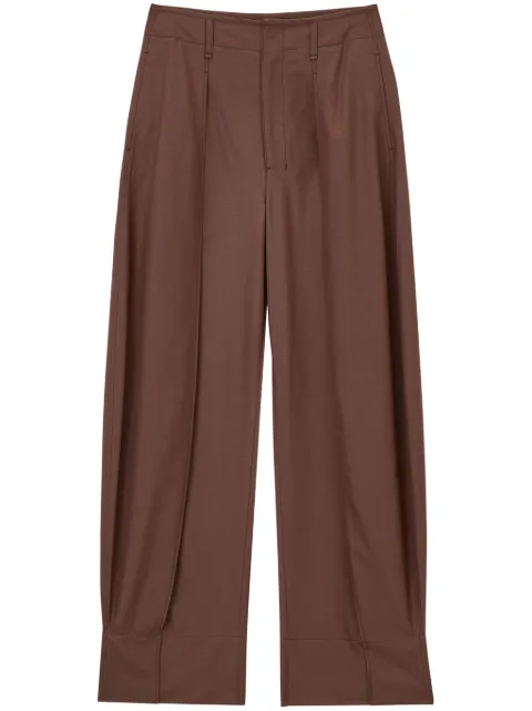 LEMAIRE pantalones de vestir con diseño curvo