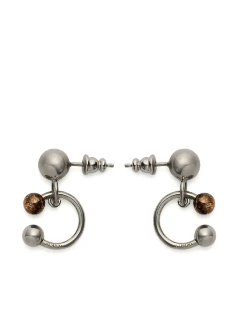 LEMAIRE Rattle brass earrings
