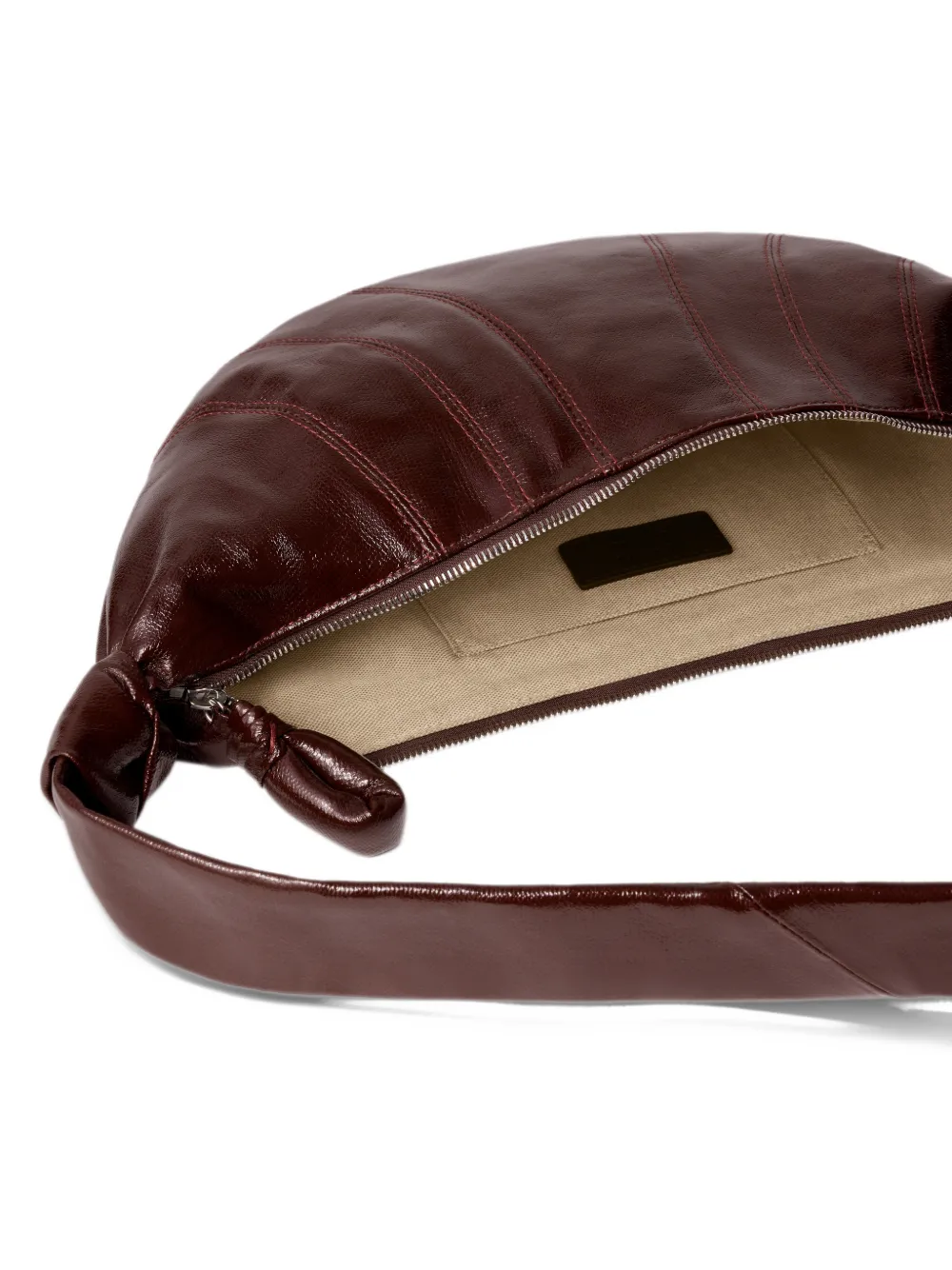 LEMAIRE Medium Croissant katoenen tas Bruin
