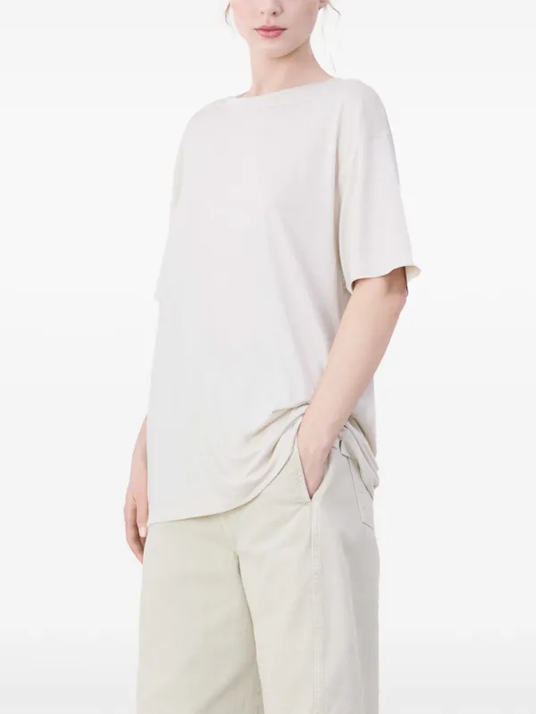 【LEMAIRE】 Short Sleeve ヘンリーネック トップス LEMAIRE short-sleeve T-shirt | Neutrals | FARFETCH