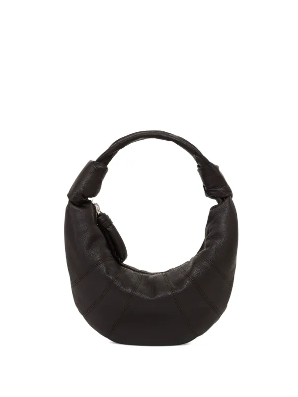Lemaire Mini Fortune Croissant Bag in Leather in Brown