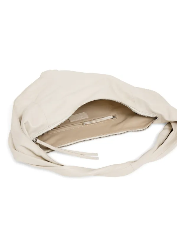 LEMAIRE Small Scarf Leather Shoulder Bag | White | FARFETCH JO