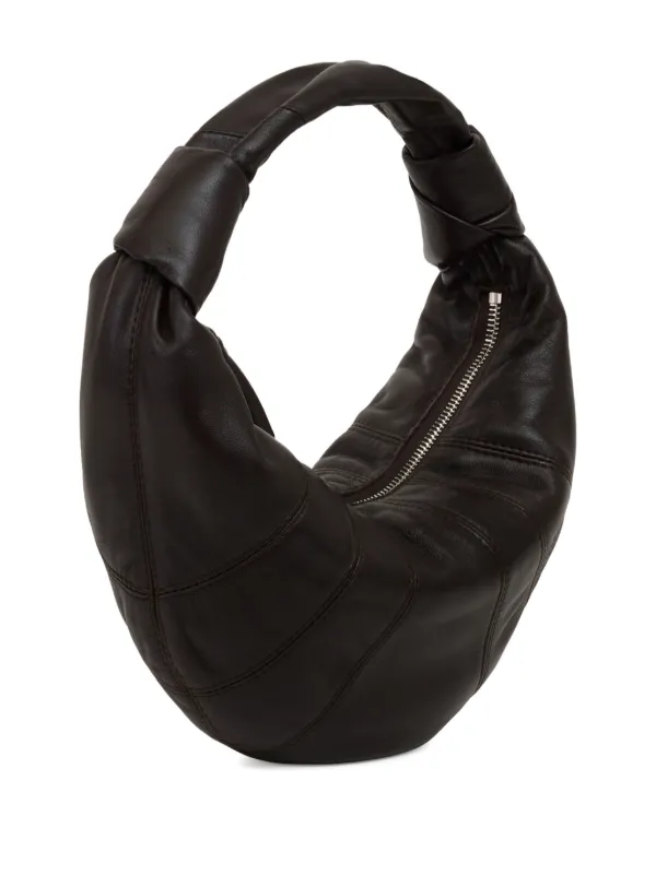 【関税込み】LEMAIRE ブラウン Fortune Croissant バッグ Fortune Croissant Mini leather shoulder bag in brown