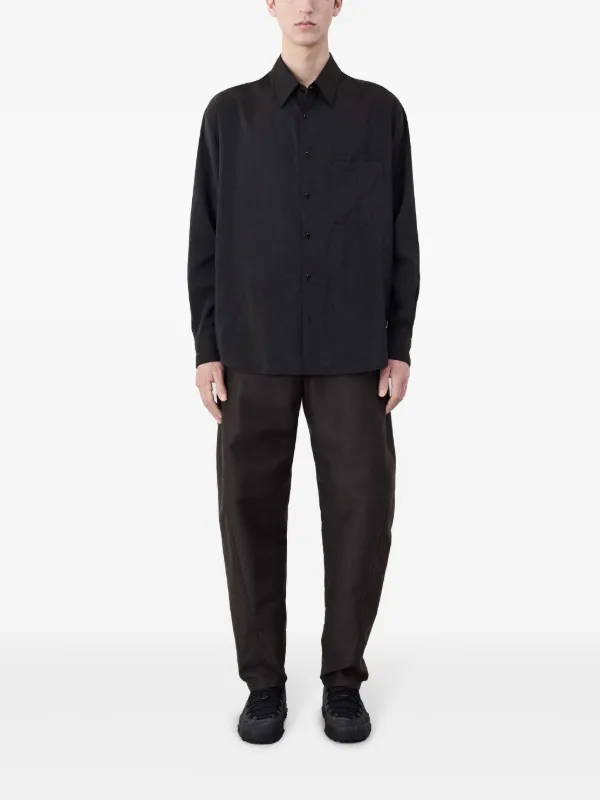 Tシャツ・カットソー LEMAIRE FW25 RELAXED FIT T-SHIRT (TO1457 LJ1043BK878) Black Relaxed T-shirt | LEMAIRE