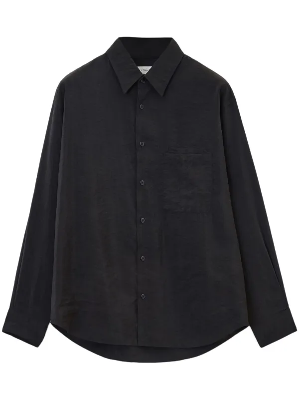 LEMAIRE - 定価4.8万 新品 LEMAIRE SOFT T-SHIRT 34 ブラウン LEMAIRE Relaxed long-sleeve Shirt | Brown | FARFETCH