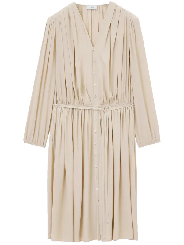 ワンピース LEMAIRE Woman Dress Beige DR1045LJ1016 WH048 BELTED RIB T-SHIRT DRESS | WOMAN | DR1045LJ1016 - LEMAIRE - TMQ