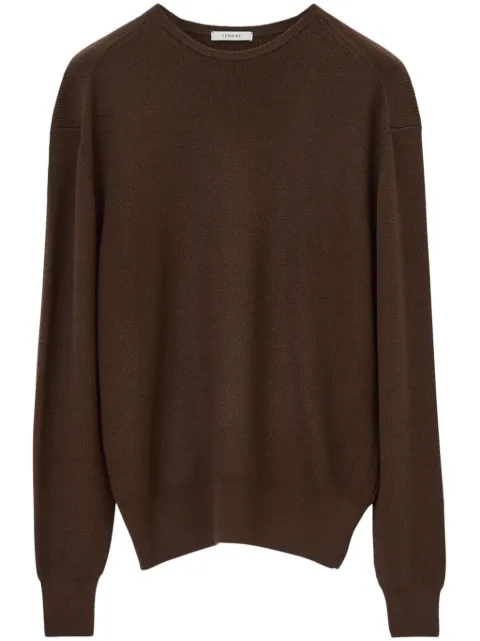 LEMAIRE crew-neck rib-trim jumper