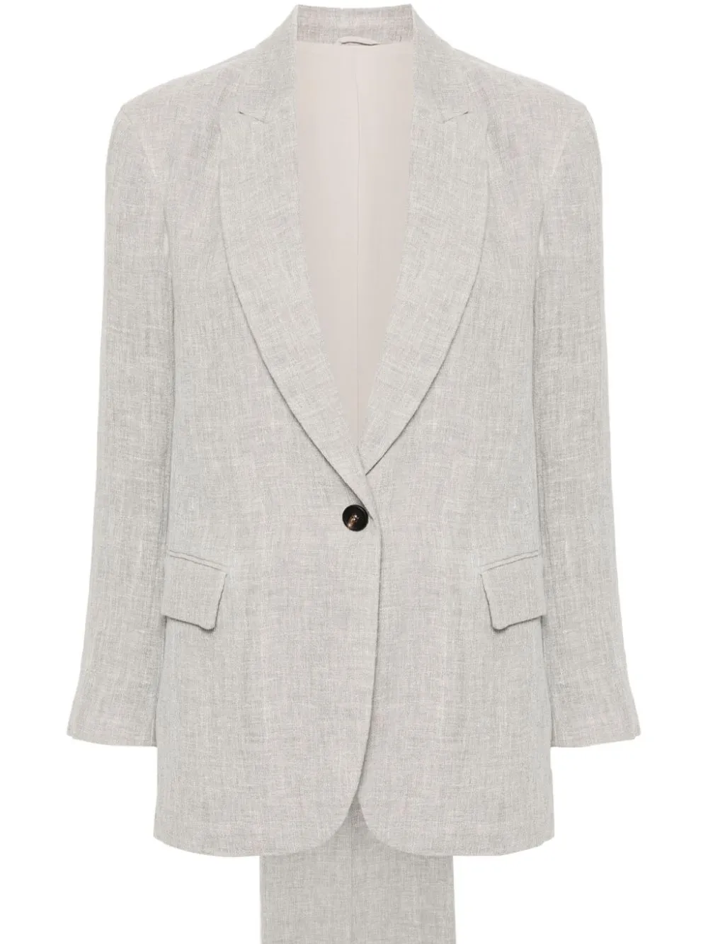 Brunello Cucinelli Single-breasted Suit In Grey