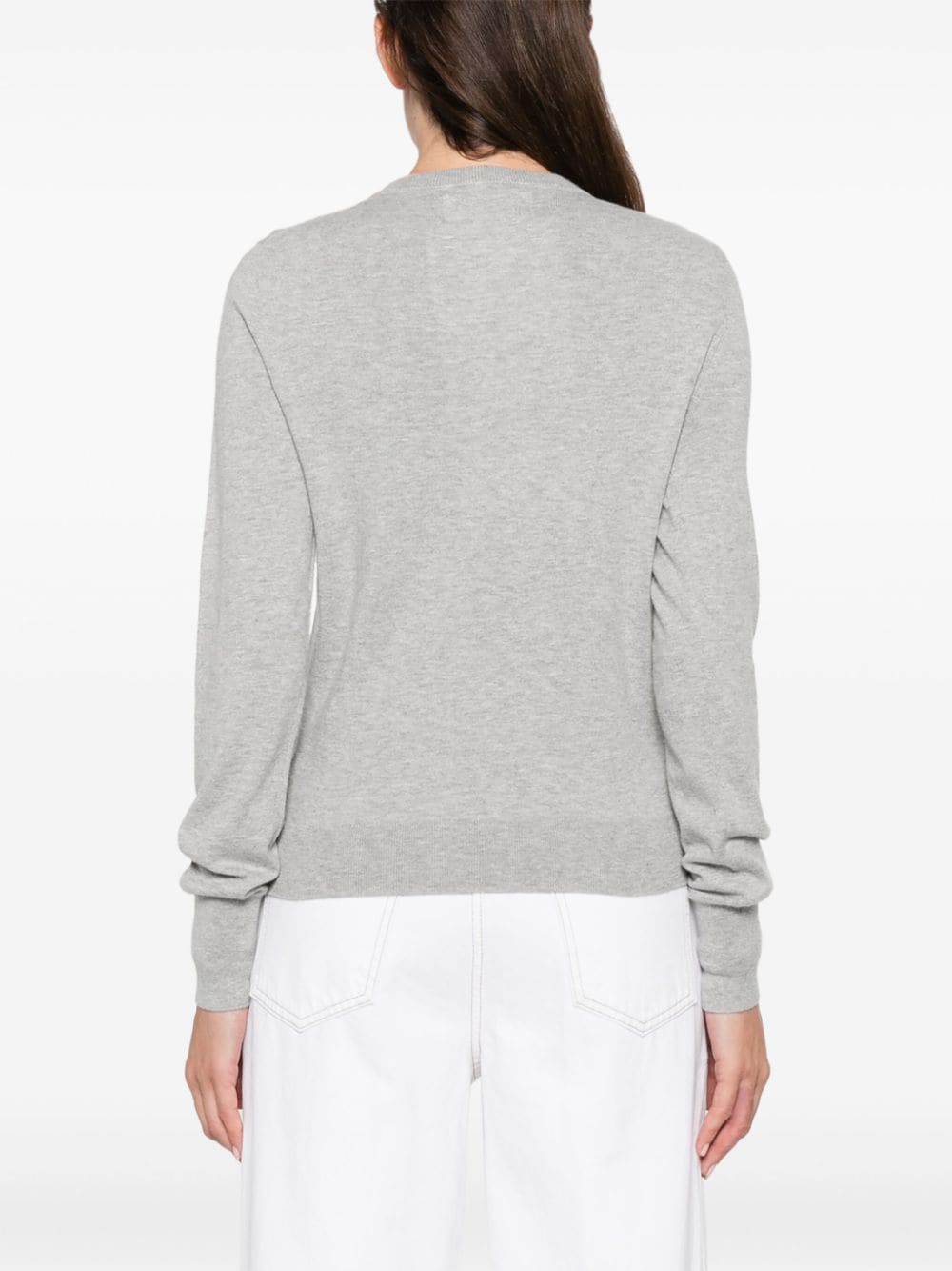 Shop Extreme Cashmere Little Bit Cardigan In Grey