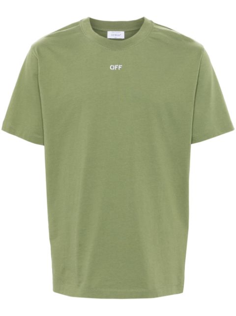 Off-White Arrows-stitching cotton T-shirt Men