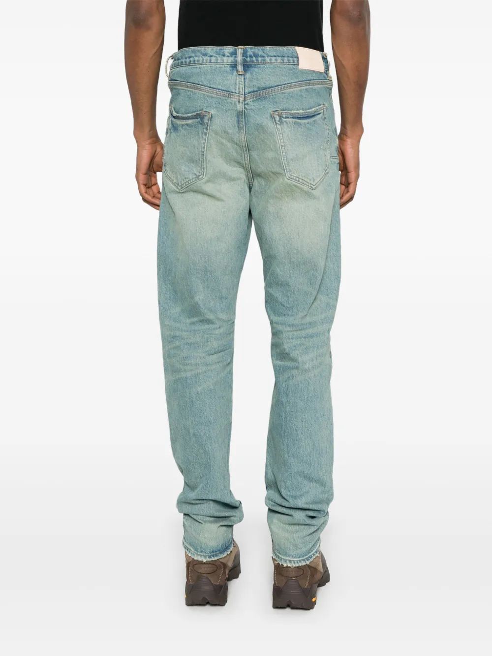Purple Brand Jeans met toelopende pijpen Blauw