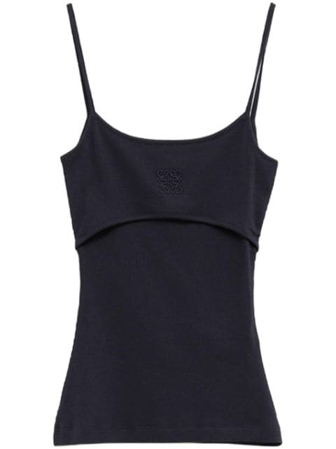 LOEWE logo-embroidered tank top